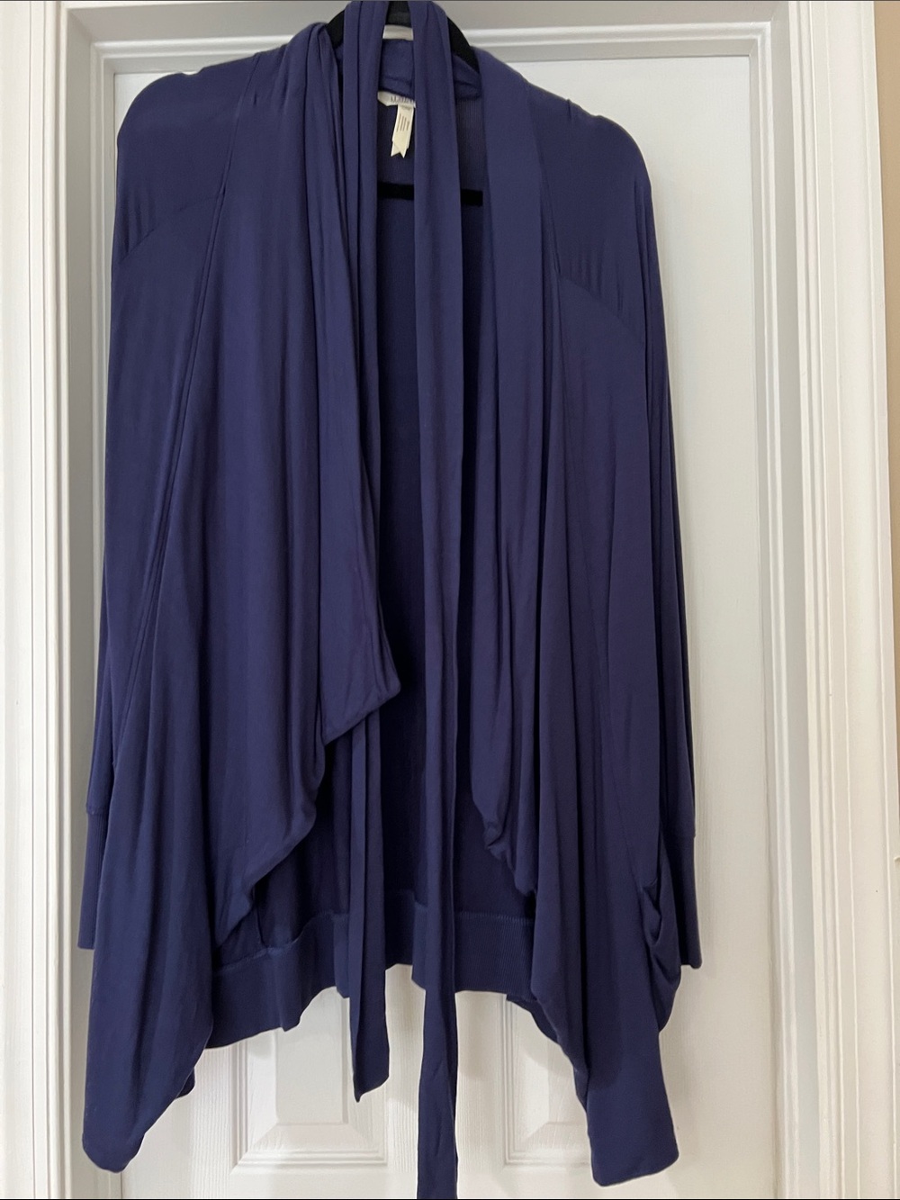 Matilda Jane Deep Navy Draped Open-Front Cardigan